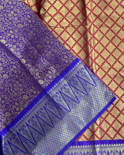 Red brocade kanchi-08 silk saree