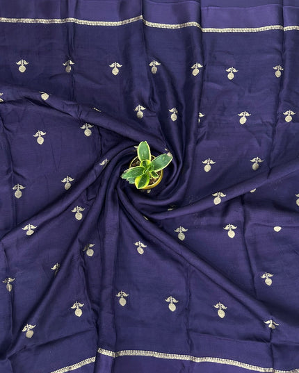 Purple 08 jute linen saree