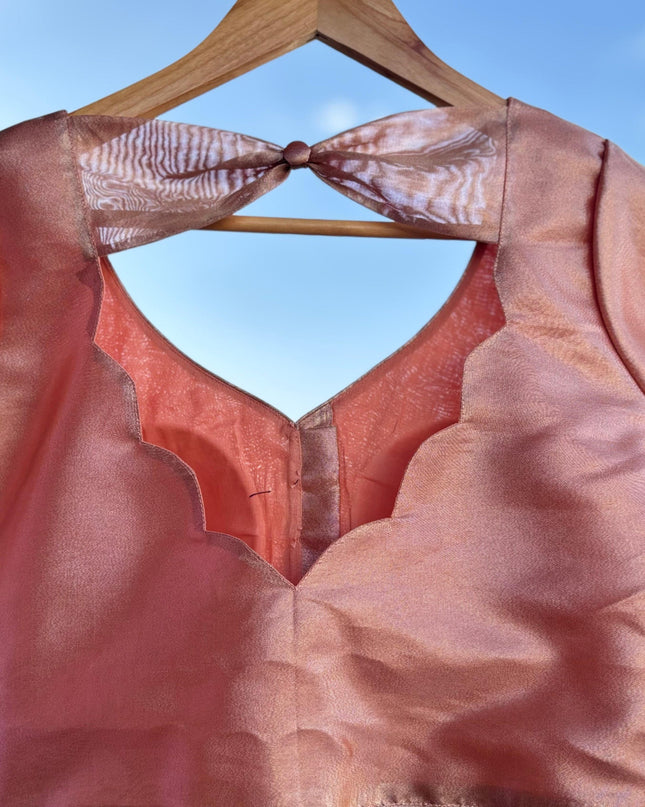 Peach Tissue blouse