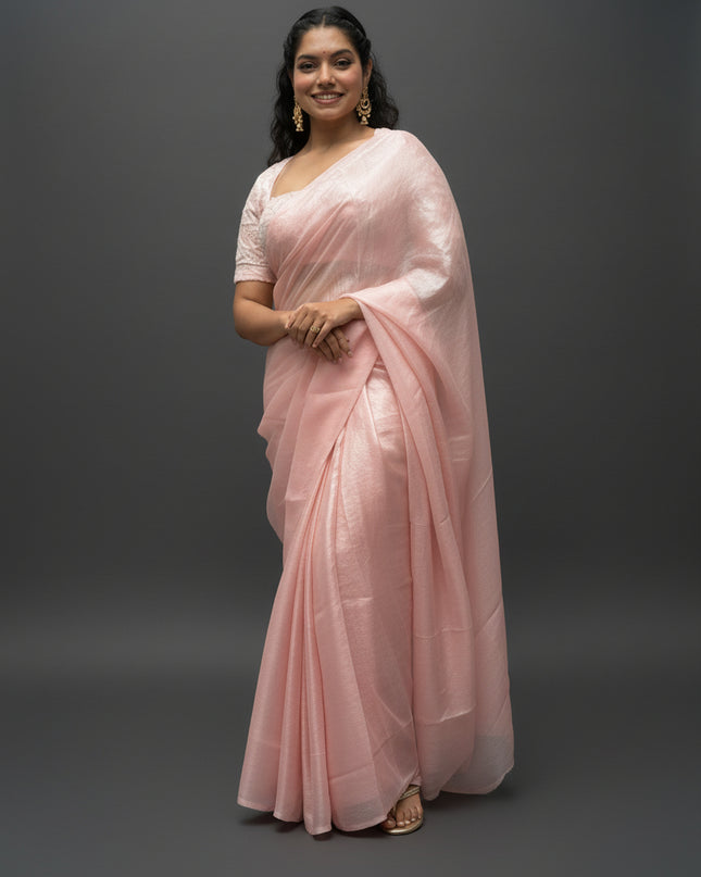 “Pearl” Peach party wear saree