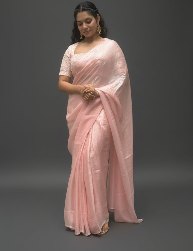 “Pearl” Peach party wear saree