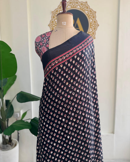 Black Mirror work party wear saree MW101