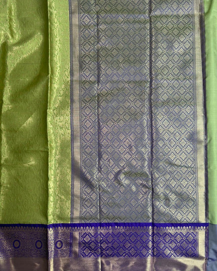 Green semi kanchi 102 silk saree