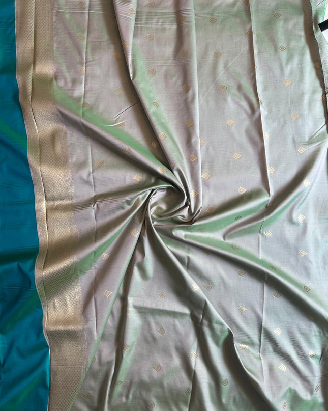 Royal Teal Motif - Deep Teal Soft silk 102