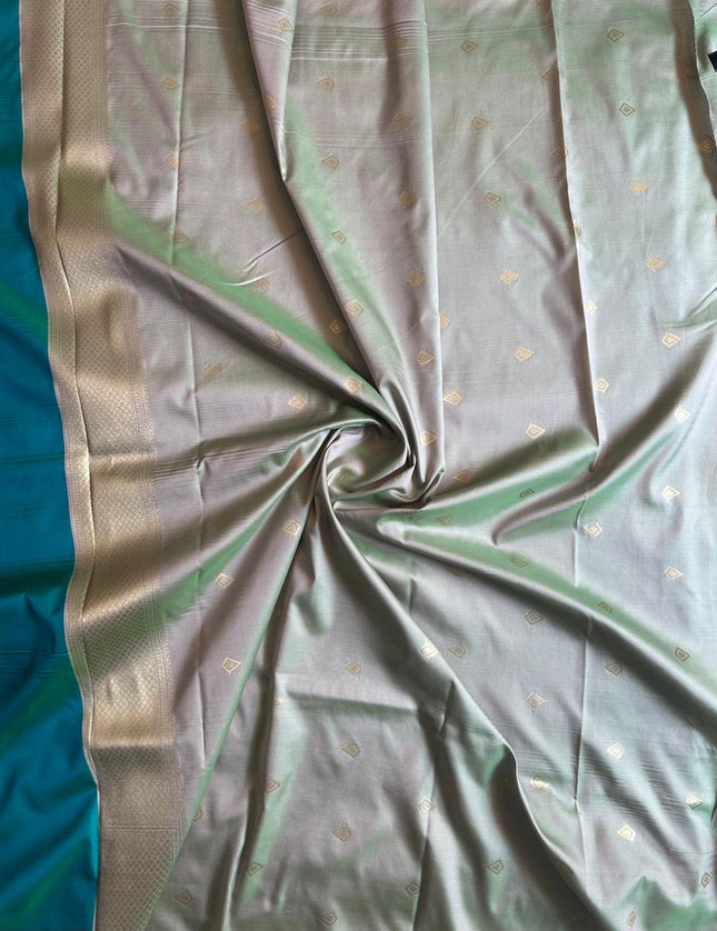 Royal Teal Motif - Deep Teal Soft silk 102