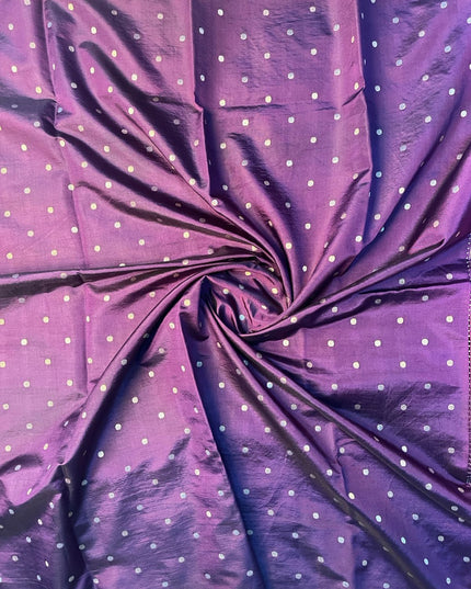 Light Purple  Checks Tussar Saree ST103