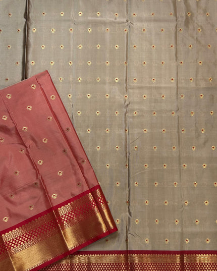 Beige small semi Kanchi-105 saree