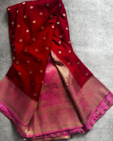 Pink n baby pink semi georgette 106 saree