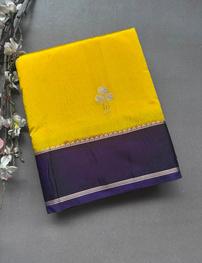 Yellow Semi Silk Saree 108