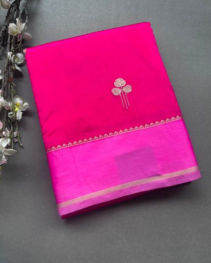 Pink Semi Silk Saree 108