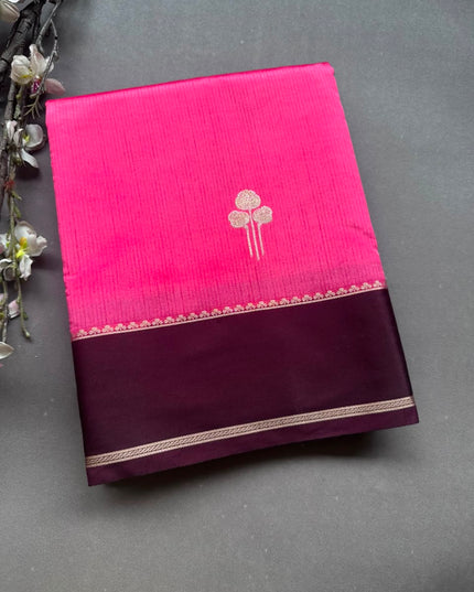 Pink Semi Silk Saree 108