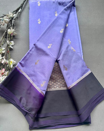Lavender Semi Silk Saree 108