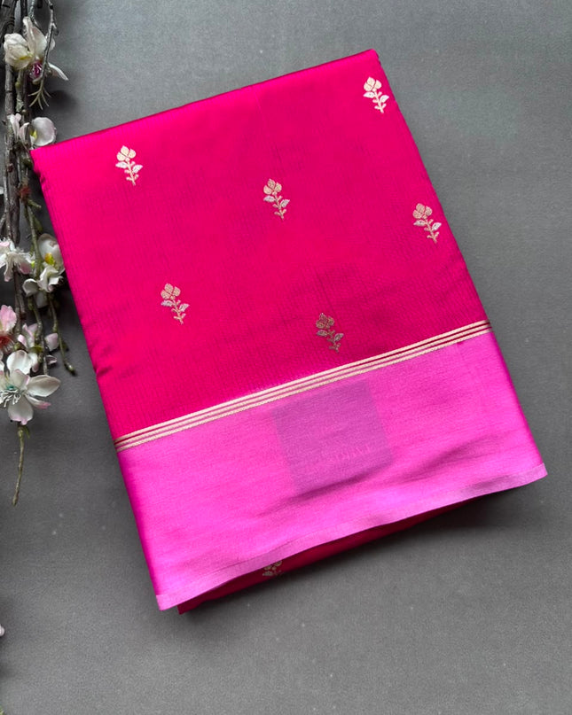 Pink Semi Silk Saree 108