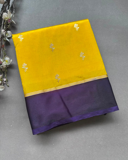 Mustard Semi Silk Saree 108