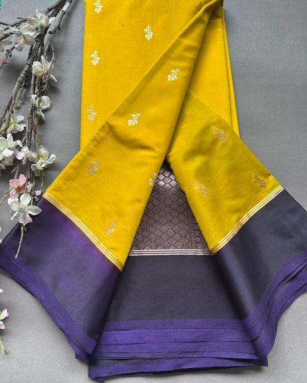 Mustard Semi Silk Saree 108