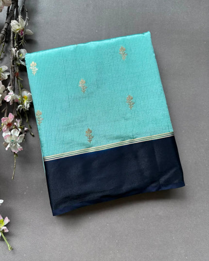 Pastel Blue Semi Silk Saree 108