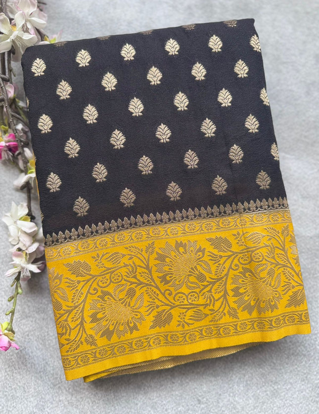 Black Georgette Saree 109