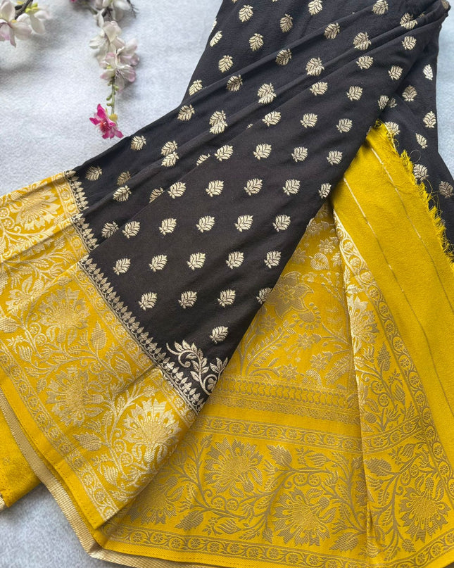 Black Georgette Saree 109