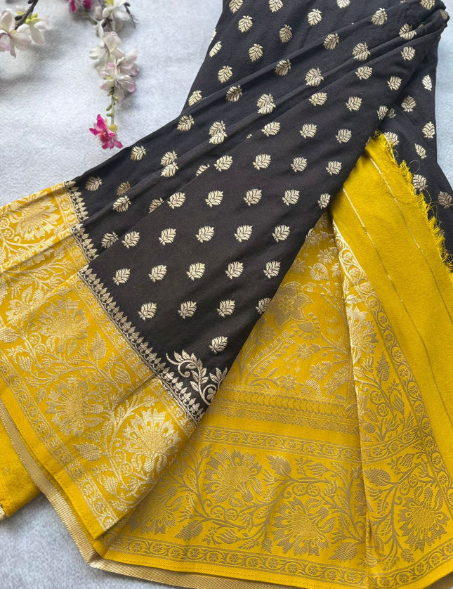 Black Georgette Saree 109