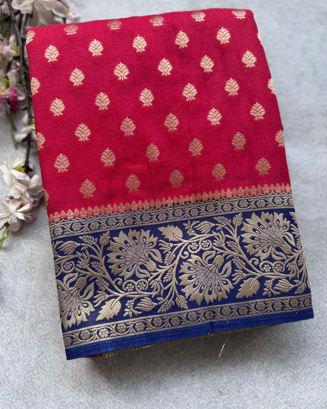 Red Georgette Saree 109