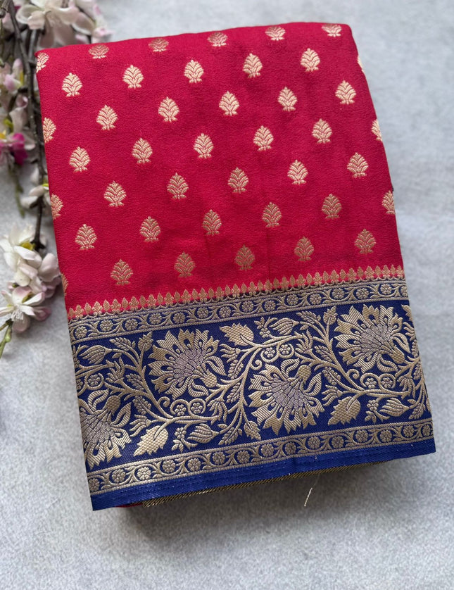 Red Georgette Saree 109