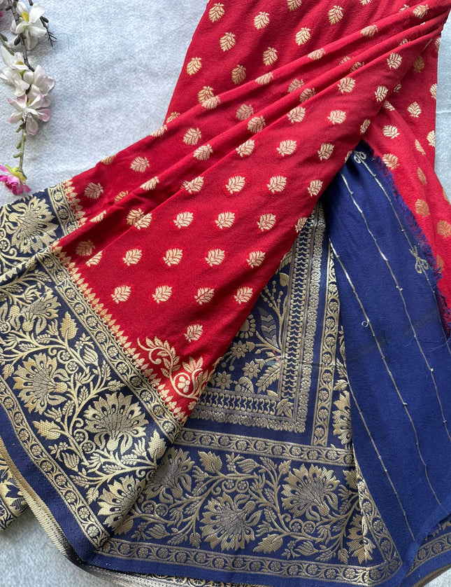 Red Georgette Saree 109