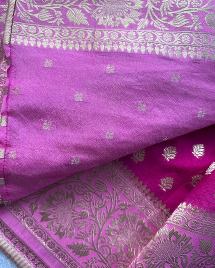 Magenta Georgette Saree 109