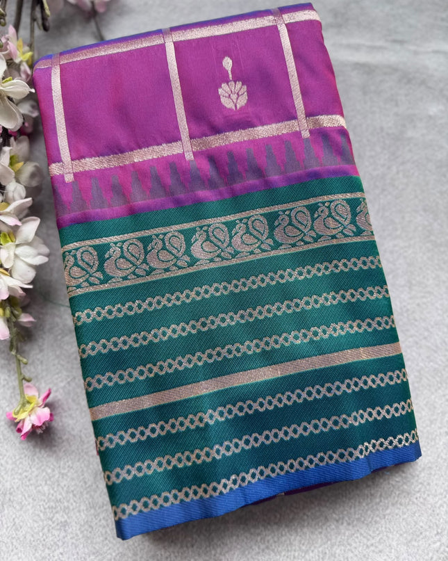 Purple Soft Silk Saree 109