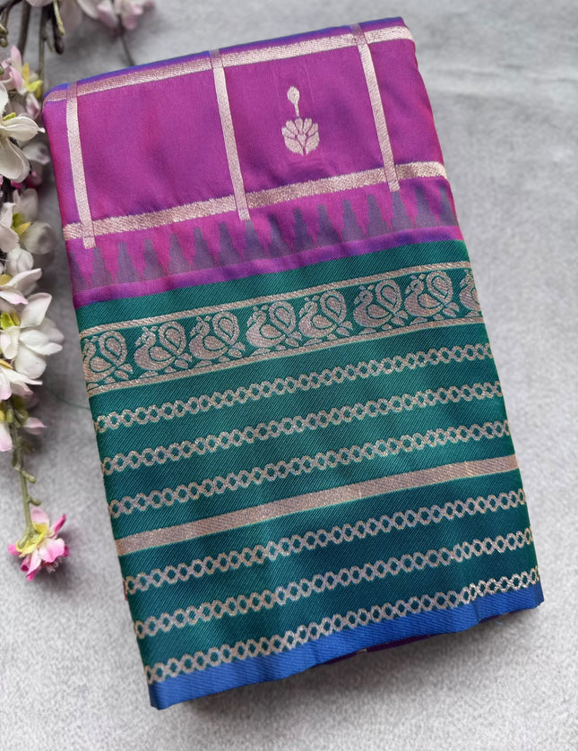 Purple Soft Silk Saree 109