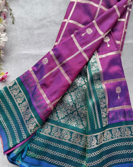 Purple Soft Silk Saree 109