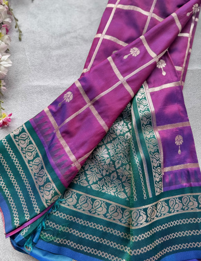 Purple Soft Silk Saree 109