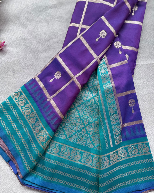 Navy Blue Soft Silk Saree 109