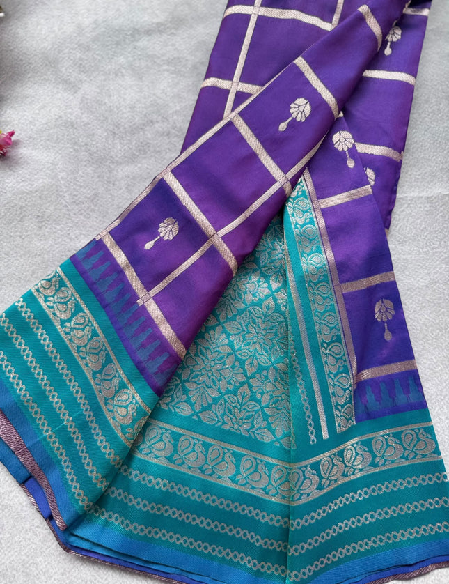 Navy Blue Soft Silk Saree 109