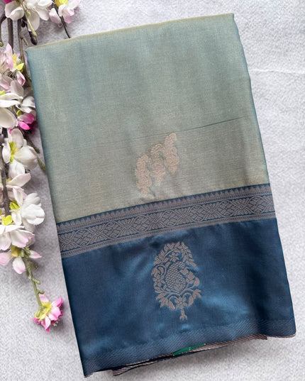 Grey Soft Silk Saree 109