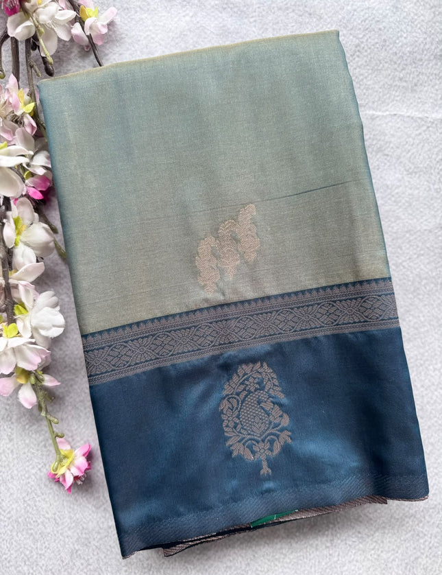 Grey Soft Silk Saree 109