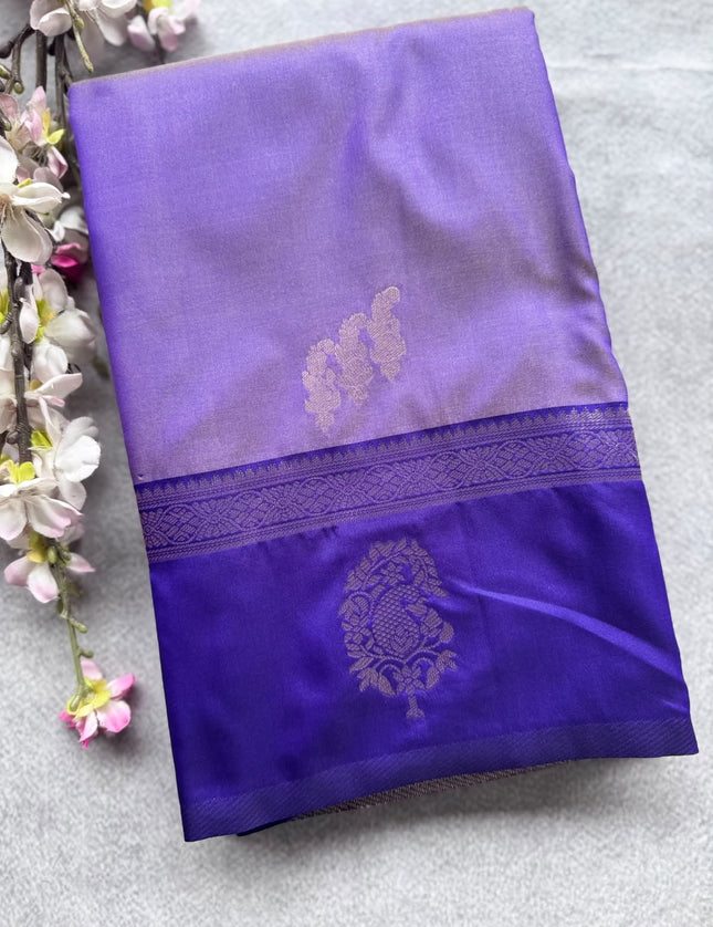 Lavender Soft Silk Saree 109