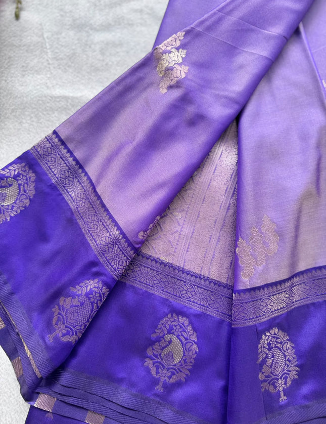 Lavender Soft Silk Saree 109