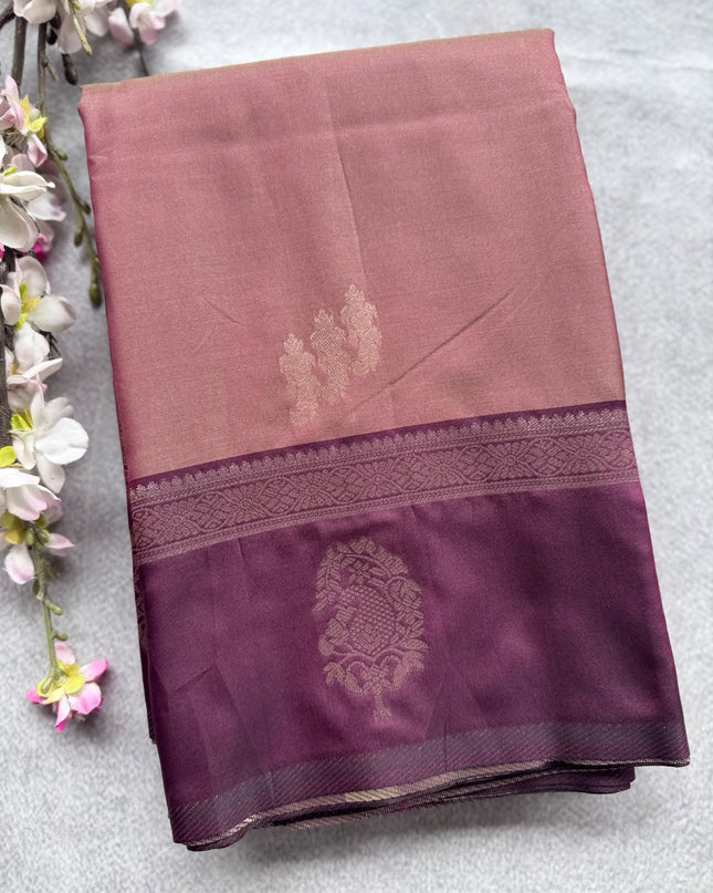 Brown Soft Silk Saree 109
