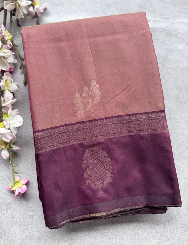 Brown Soft Silk Saree 109