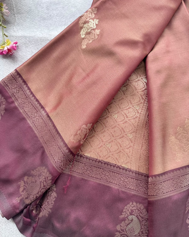 Brown Soft Silk Saree 109