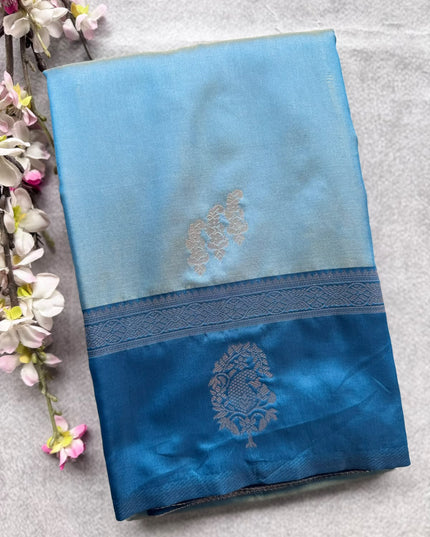 Blue Soft Silk Saree 109