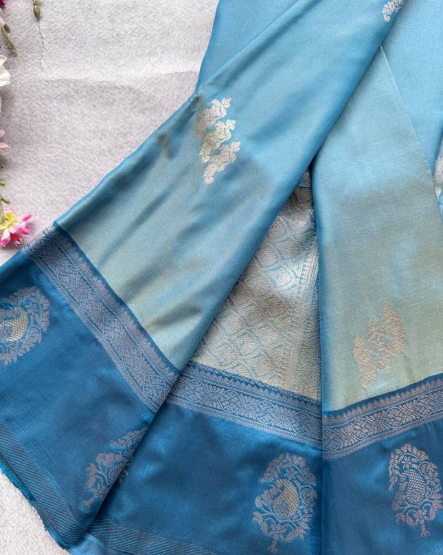 Blue Soft Silk Saree 109