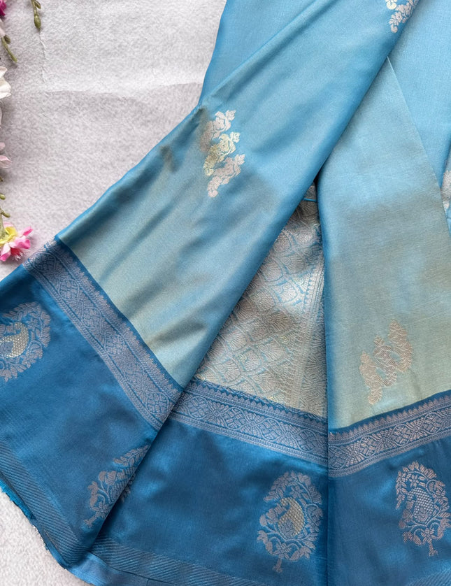 Blue Soft Silk Saree 109