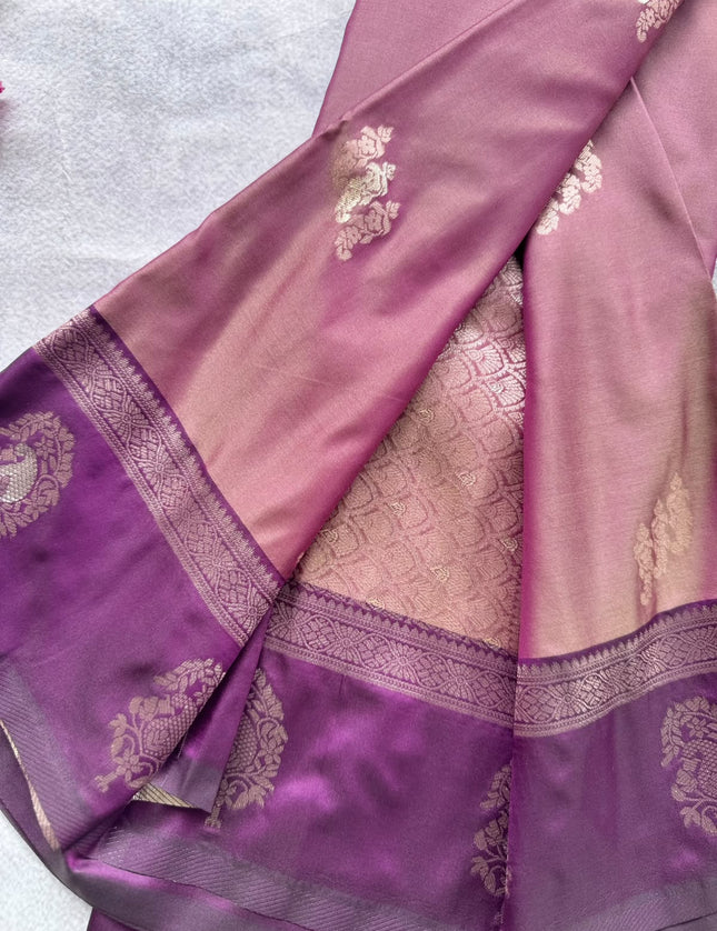 Purple Soft Silk Saree 109