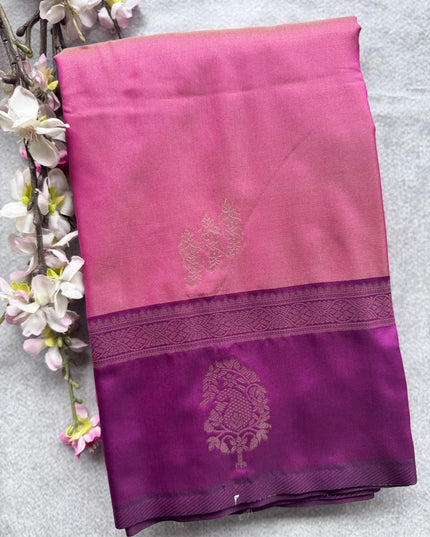 Pink Soft Silk Saree 109