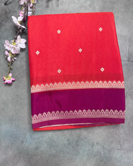 Orange Semi Georgette Saree 109