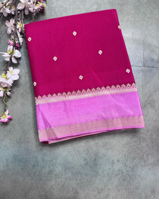 Pink Semi Georgette Saree 109
