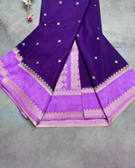 Purple Semi Georgette Saree 109