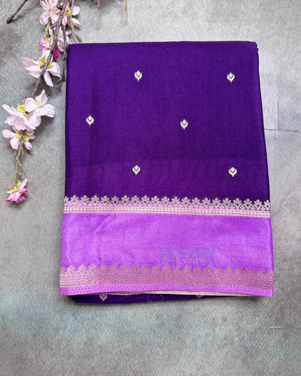 Purple Semi Georgette Saree 109