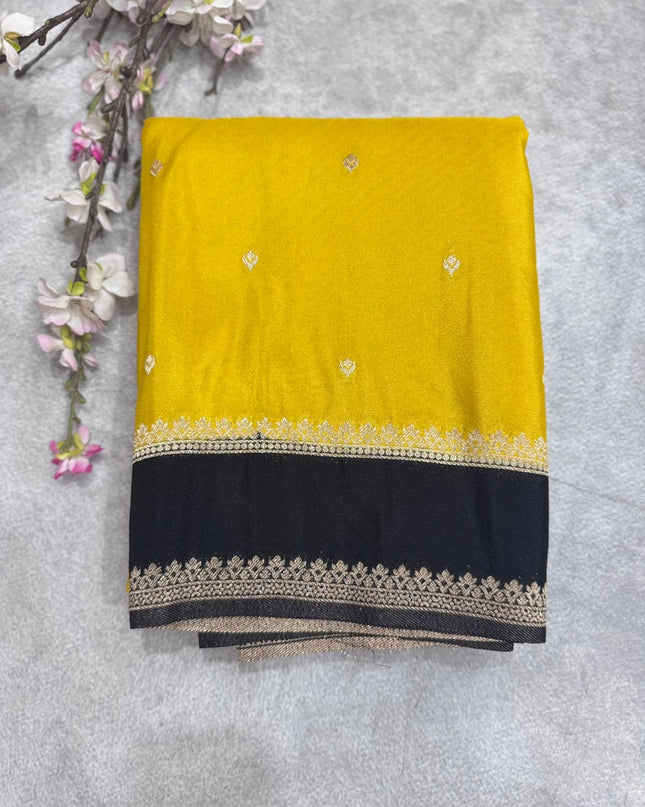 Yellow Semi Georgette Saree 109
